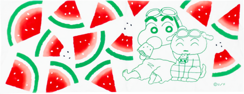 クレヨンしんちゃん 原作35周年 かまわぬてぬぐい 夏 | クレヨン
